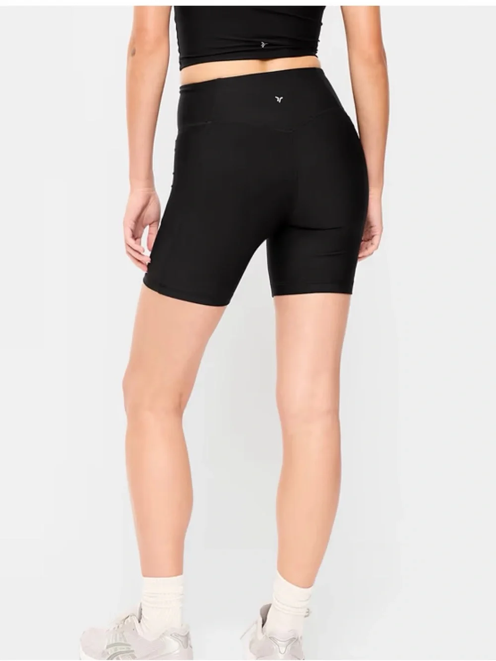 Old Navy Powersoft Extra High Waisted No Front Seam Pocket Bike Shorts Large.